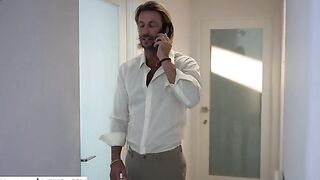 Naughty America - Petite Redhead Myra Moans hops on her friend's daddy's dick