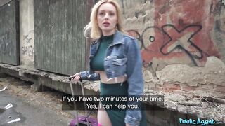 Public Agent - Big tits slut misses train