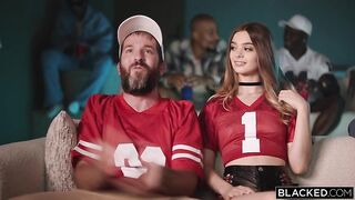 Blacked - Gets Passed Around In 6 BBC Gangbang