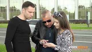 Porn World - Tempting Tourist Baby Doll Takes A DP Slamming From Strangers