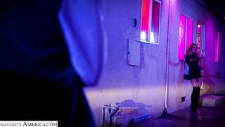 Naughty America - Ella Reese is leaving the club and she is in the hunt for a big black cock