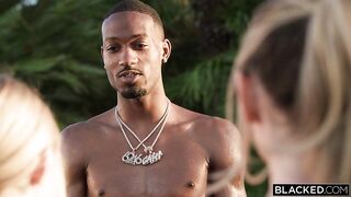 Blacked - Tiny BFFs Share A Two BBC Creampie