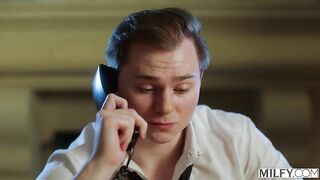 Rachael Cavalli - Curvy MILF Rachael Cavalli Fucks Young Stud While Cuck Hubby Watches