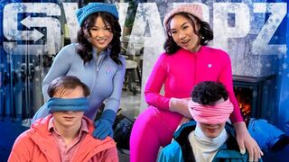 SisSwap Lulu Chu, Kimmy Kimm Our Pussy Withdrawal Ends With a Snowed-In Swap!