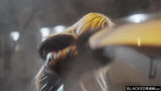 BlackedRaw Miss Jackson Stacked Blonde Gets Spitroasted