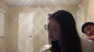 Hot Chinese UCSD international girl gets fucked and cum on face during zoom lecture