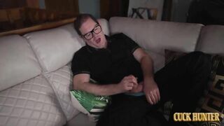 CuckHunter - Curvy Wife Ivy Mae Rides Husband’s Friend BBC