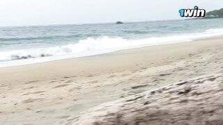 Hot couple having sex on public beach nudist - Cxlila