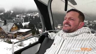 Kitana Lure Laps Up Cum During Spontaneous Ski Vacation DP Hookup - PornWorld