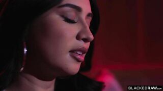 Naughty Hottie Ophelia Purr Jerks His Cock At The Club - BlackedRaw