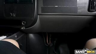 Izi Blu Sky Spreading Pussy For Cash on BangBus