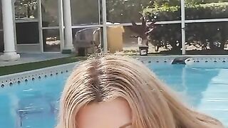 Poolboy getting rewarded for cleaning the pool OnlyFans Chloe Lamb