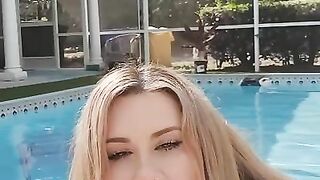 Poolboy getting rewarded for cleaning the pool OnlyFans Chloe Lamb