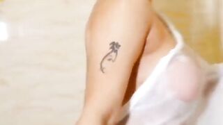 Bernita Biswas Teasing Hot Bod in Transparent Wet Saree