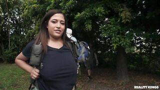 Funsized Megan – Cummy Camp Out - CrazyCollegeGFs