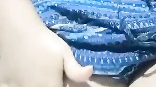 Chubby Girl showing her boobs and Pussy