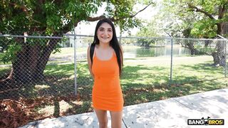 Zarina Noir – College Student Does It All On The BangBus BangBros