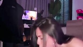 Lizhush Gets Facial Cumshot from Stranger