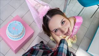 DadCrush Carly Kiss – “Your Cock Is My Birthday Wish” – She Is Old Enough for an Orgasm Now